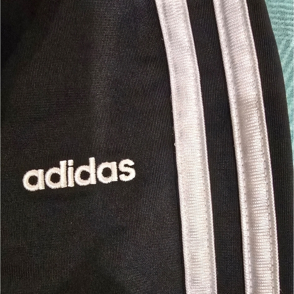 Adidas Black Sweatpants with White Stripes Size 2T - Picture 3 of 5